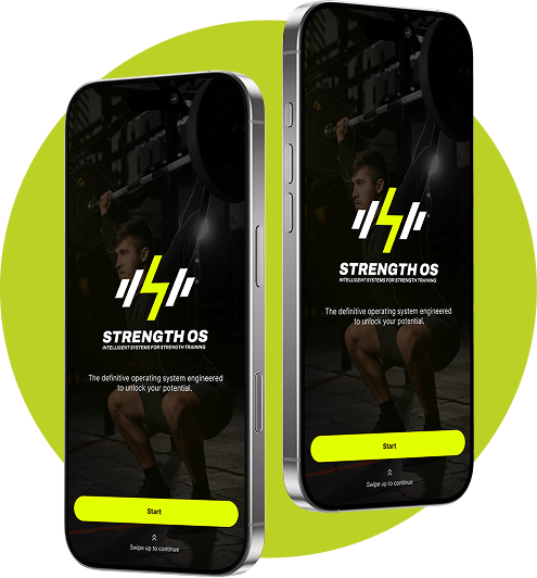 Strength OS App Phone Mockups